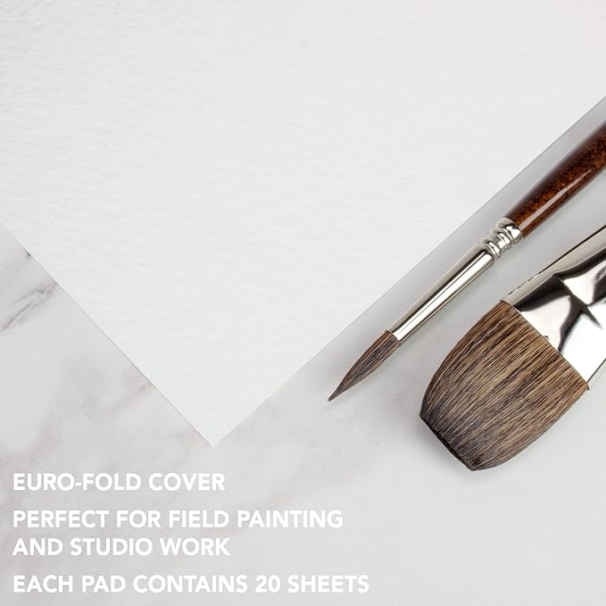 Fluid Watercolor Paper Fold Over Pad, 11 x 15 inches, 20 White Sheets 140 lb - Image 5