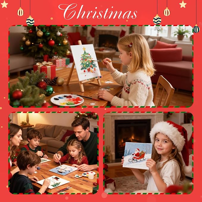 Simetufy 30 Pack 8x10 Inch Painting Canvas, Blank Cotton Canvas Panels | Bulk - Image 7