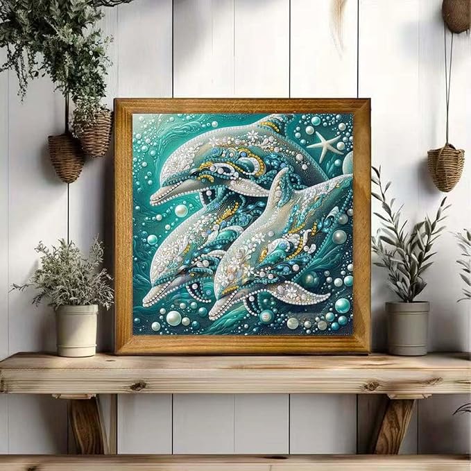 Dolphin Animal Diamond Art Kits - Image 2