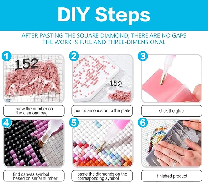 Meothan Square Drills Diamond Painting Kits - Image 7