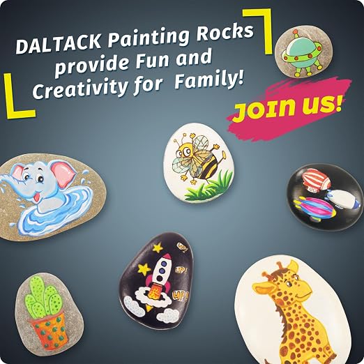 DALTACK 90PCS Large Painting Rocks, Natural River Rocks, Flat Stones - Image 6