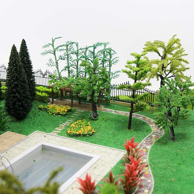 CP103 Artificial Model Grass Mat Trains Green Yellow 40x100cm or 15.7''x 39'' - Image 4