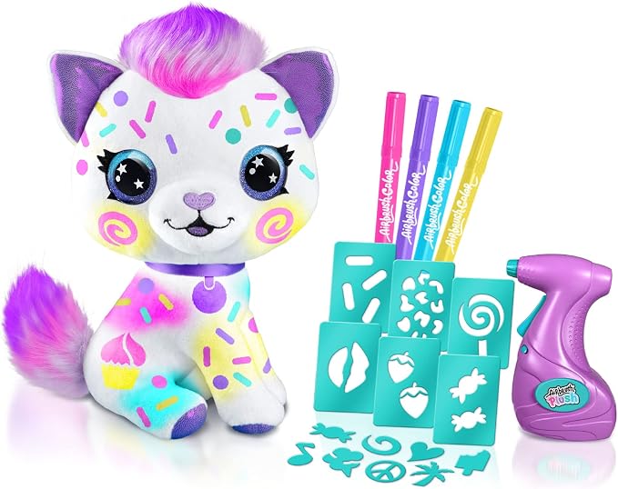 Canal Toys Personalize Airbrush Plush Large Kitty! Decorate, Repeat! Customize - Image 15