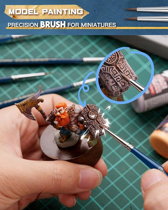 Kolinsky Sable Brushes, Watercolor Details, Acrylic Gouache Inks Painting - Image 4