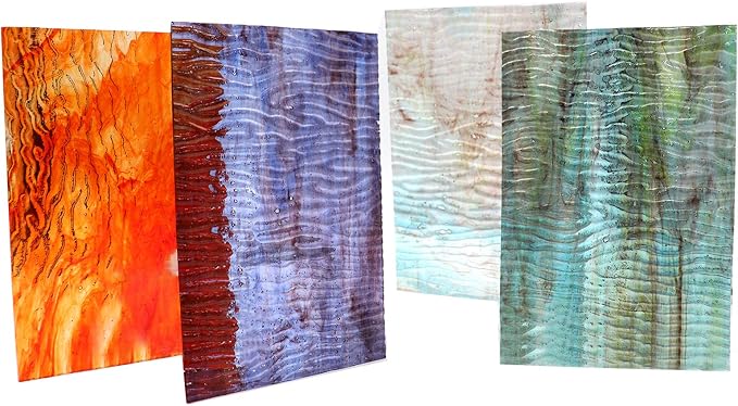 LITMIND 12 Sheets Stained Glass Sheets Variety Pack, 4 x 6 inch Cathedral Glass - Image 3