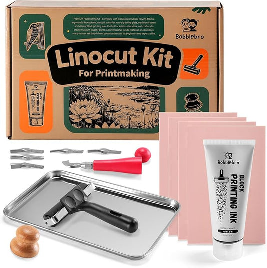 Bobblebro Linocut Kit for Printmaking by Unknown