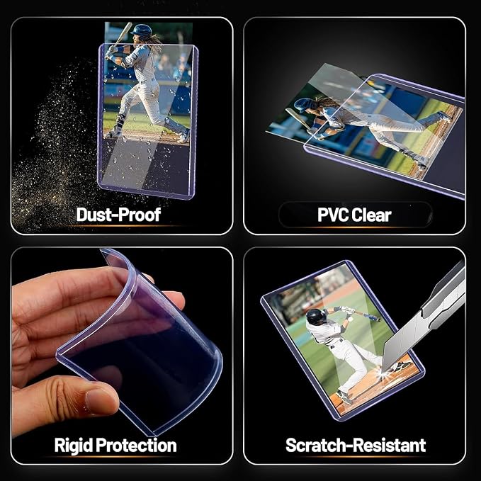 2000 Hard Plastic Card Sleeves – 2000 Toploads, 35PT Baseball Card Protectors - Image 2