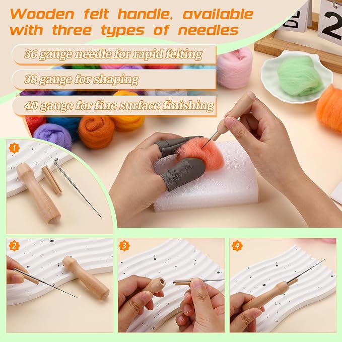 IMZAY Needle Felting Kit, 149 Pieces Needle Felting Tools - Image 4