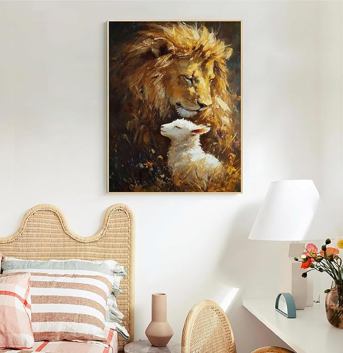 Mrnsiet Lion and Sheep Paint by Number - Image 5