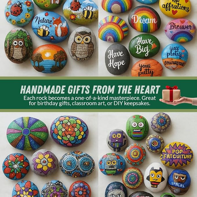 PGN 80 Large River Rocks for Painting - Image 4