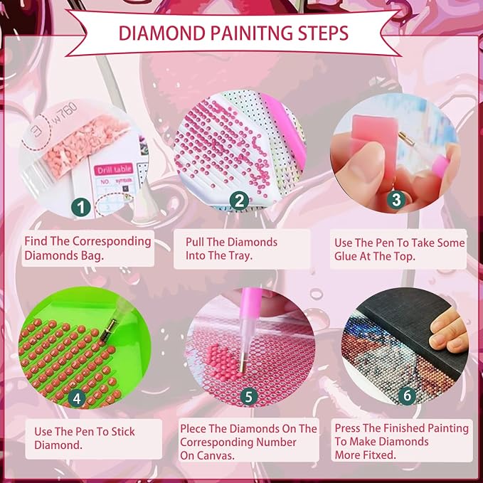 AIBOERL Cherry Diamond Art Kits - Image 9