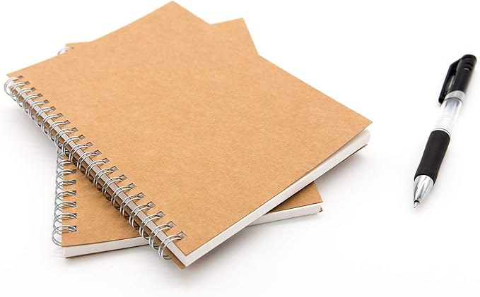 DSTELIN Blank Spiral Notebook, Soft Cover, Sketch Book, 100 Pages / 50 Sheets - Image 4