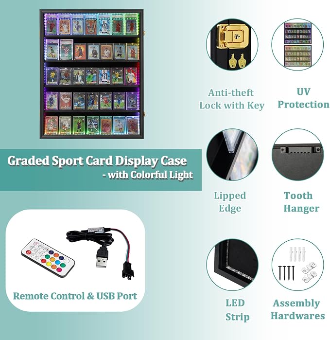 35 Graded Sports Card Display Case - Image 5