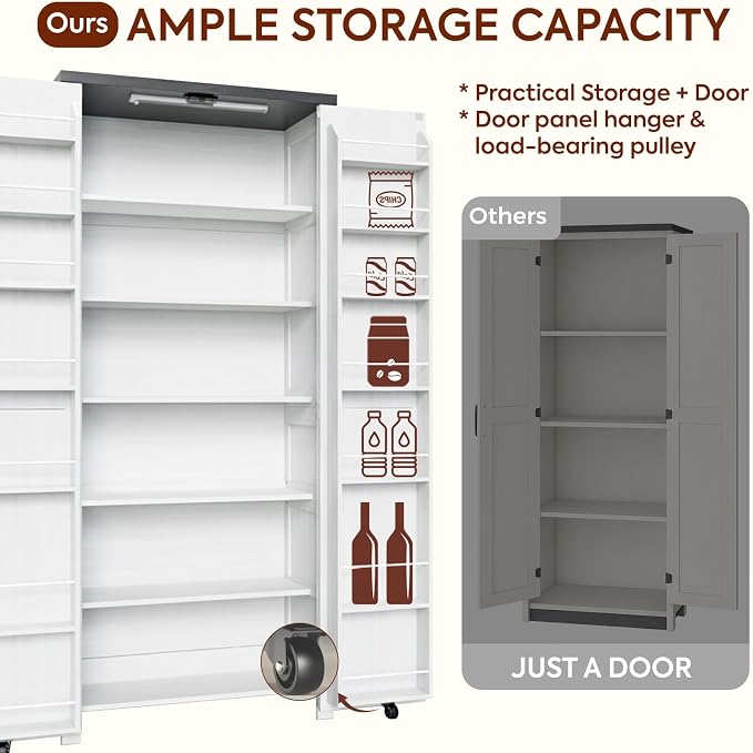 NEWOWNDS Craft Storage Cabinet - Image 4