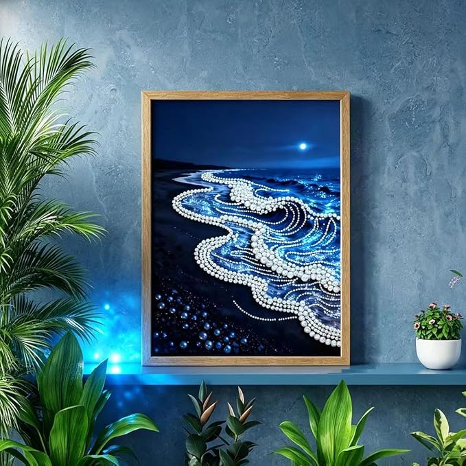 Sea Wave Special Shaped Diamond Art Painting Kits - Image 5