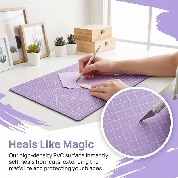 A4 Self-Healing Cutting Mat, Double-Sided Craft Mat - Image 4