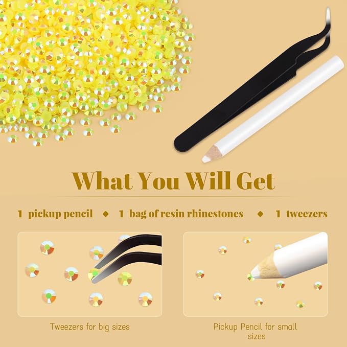 12000PCS 2mm Resin Jelly Rhinestones in Bulk, Bedazzling Flatback Crystals - Image 7