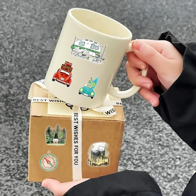 50 Pcs Outdoor PET Aesthetic Stickers - Image 6