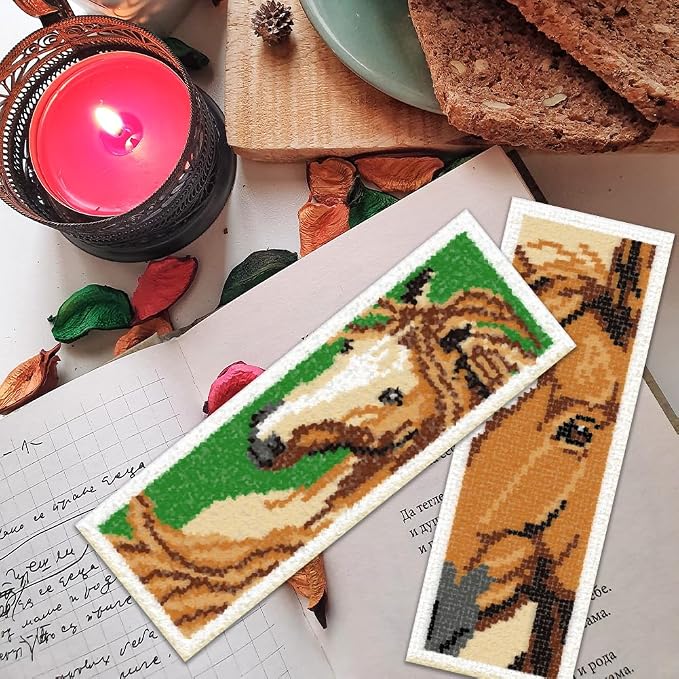 ORIGACH 6 Set Horse Cross Stitch Bookmark Kit - Image 6