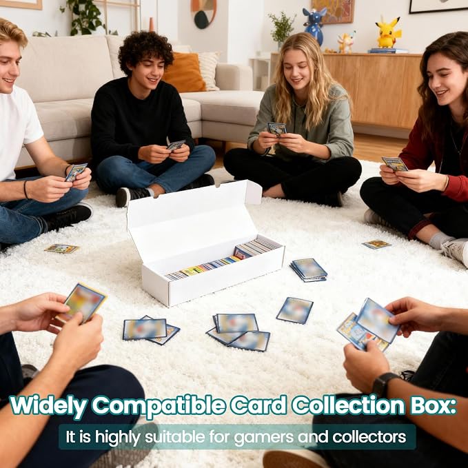 12-Pack 1100 Count Trading Card Storage Box, Sports Trading Card Boxes - Image 7