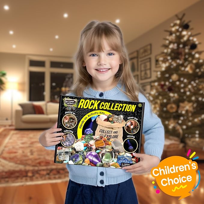 EDUMAN Rock Collection for Kids, 12 Specimens Box + 700g Real Crystals & - Image 6