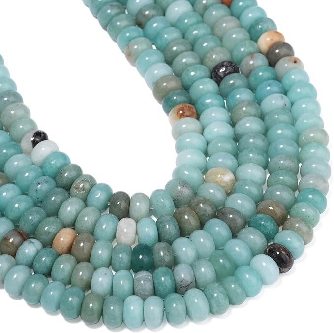 Songxi 5x8mm Natural Blue Amazonite Beads, Gemstone - Image 7