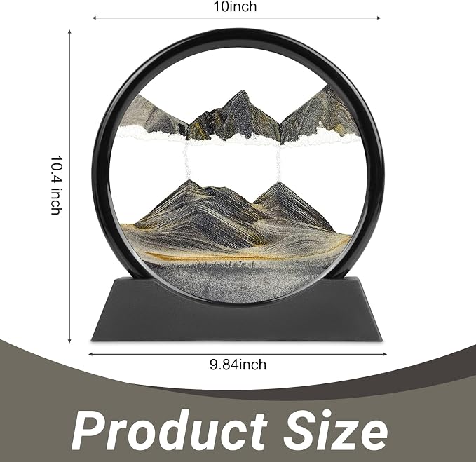 Meeitec Moving Sand Art, 3D Liquid Motion Deep Sea Sandscape Color Quicksand - Image 4