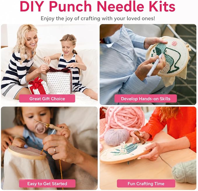 ZMYORAH Punch Needle Kit for Beginners, DIY Punch Needle Starter Set - Image 8