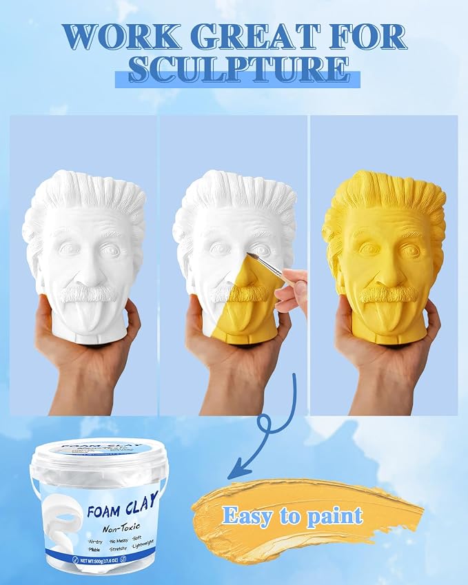 LEICHTEN Air Dry Foam Clay Safe Modeling Clay - Image 6