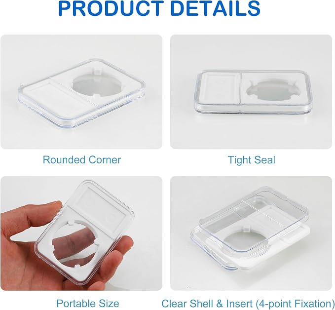 20-Pack Coin Slab Display Holder, Storage Case - Image 4