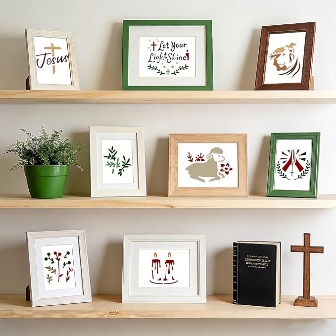72 Pcs Christian Cross Stencils - Image 2