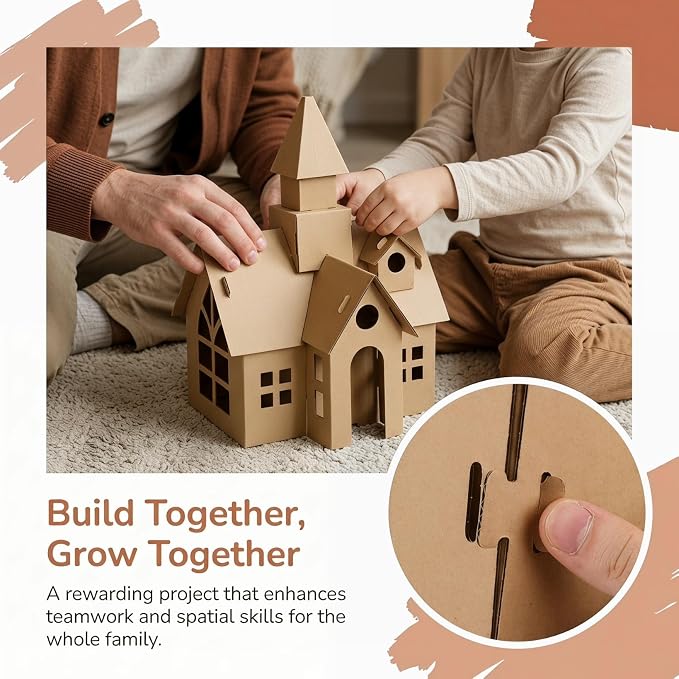 NUOBESTY 6 Pcs Cardboard Houses - Image 5