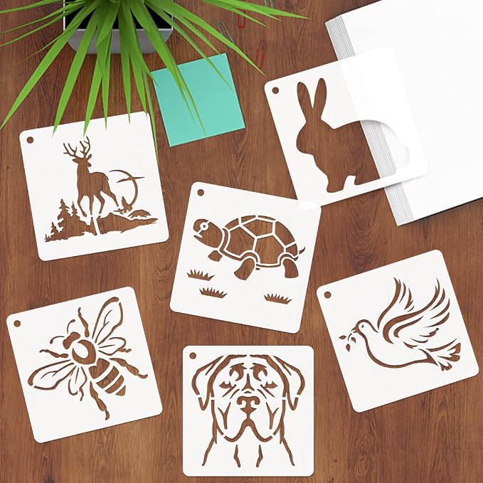 50 PCS Animal Painting Stencils Reusable Animal Stencils - Image 6