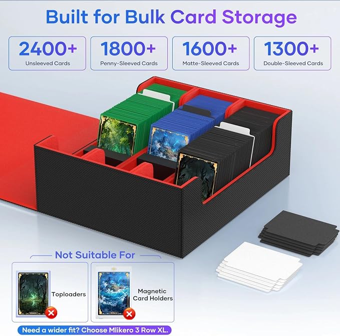 Mlikero Trading Card Storage Box, Bulk Card Storage - Image 3