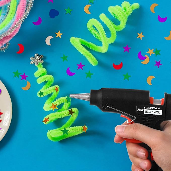 Zhengmy 12 Pieces Mini Hot Glue Gun Crafts Hot Melt Guns Fast Preheating and - Image 5