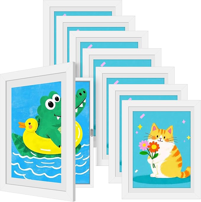 8 Pack Kids Artwork Frames Changeable 8.5 x 11 Inch Children Art Projects by Unknown