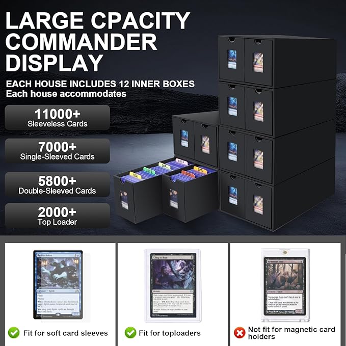 Card Storage Box, 11000+ Trading Card Storage 2000+ Toploader Card Storage Box - Image 2