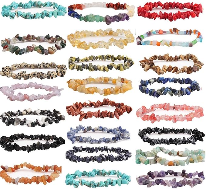 Natural Chip Stone Beads Multicolor 5-8mm About 400 Pieces Irregular Gemstones - Image 6
