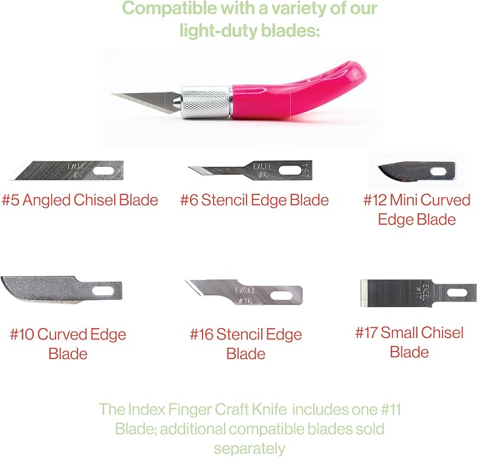 Excel Blades K71 Fingertip Craft Knife, #11 Blade, Rubber Grip - Image 6