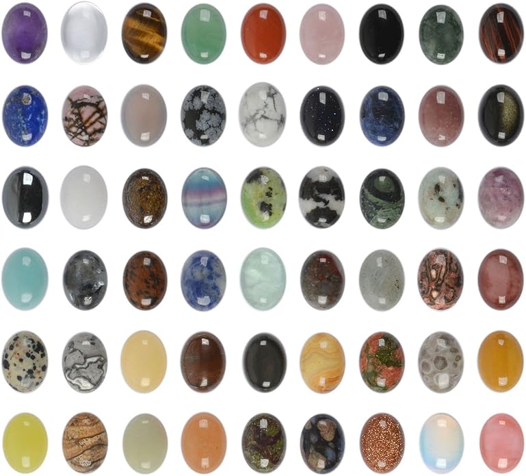 Wholesale Lot Multi-color Gemstone Round Oval Cab Cabochon by Justinstones
