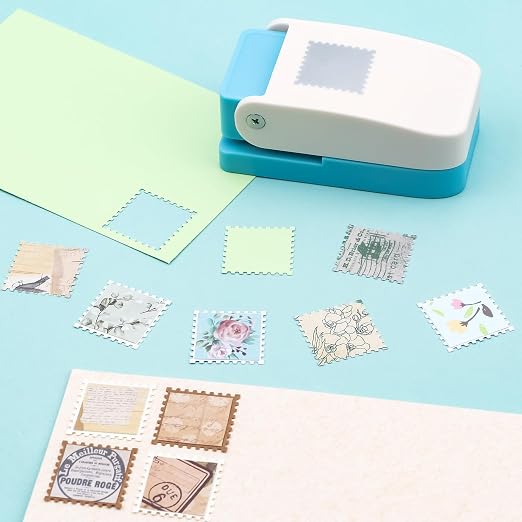 Square Stamp Punch, 1 Inch Square Stamp Puncher Postage Stamps Punches - Image 9