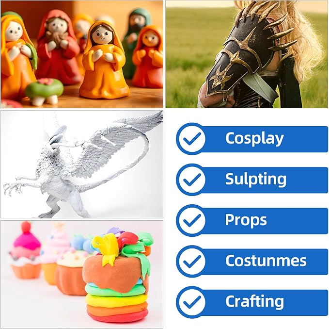 Moldable Cosplay Foam Clay Brown Colors – High Density and Quality - Image 2