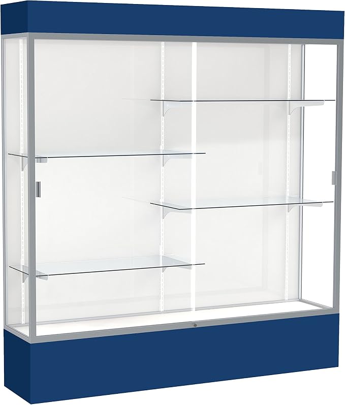 Waddell Spirit Lighted Floor Display Case, Satin Finish by WADDELL