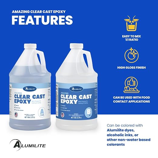 Alumilite Amazing Clear Cast Epoxy Resin Kit 2 Gallon - Image 3