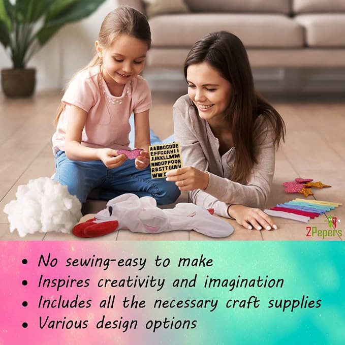 Make Your Own Axolotl Plush Pillow Kit Arts and Crafts - Image 5