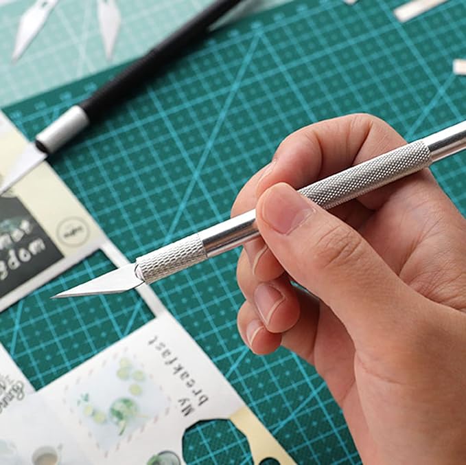 Self Healing Sewing Mat, Exacto Knife Precision Carving Craft Hobby Knife Kit - Image 3