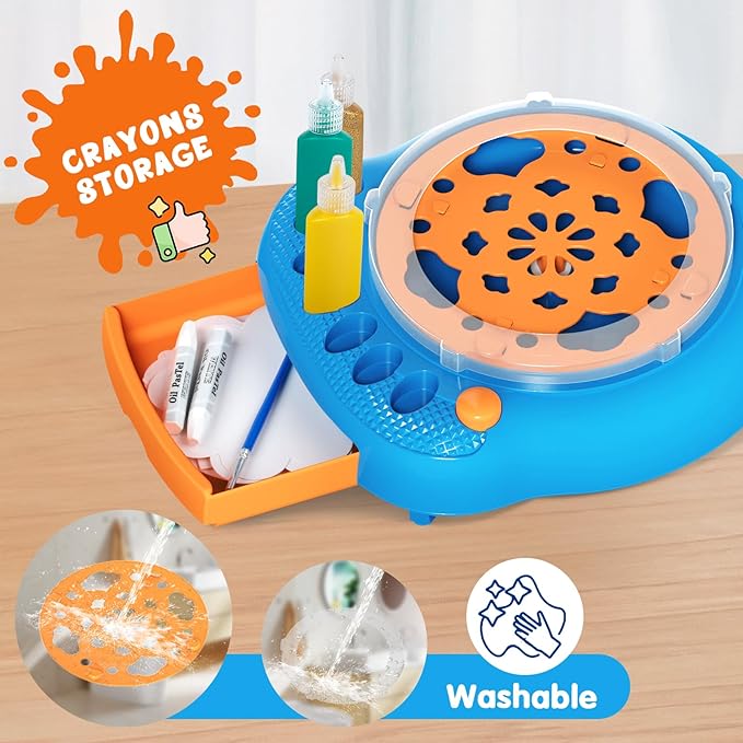 Spin Art Machine for Kids, Paint Spinner Arts & Crafts Kit for Ages 4-12 | - Image 5