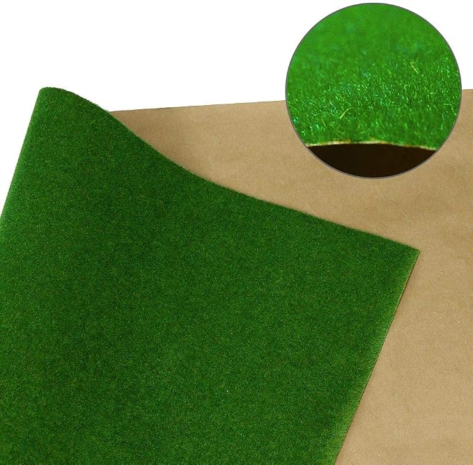 CP122 Artificial Model Grass Mat Trains Dark Green 40x100cm or 15.7‘’ x 39'' - Image 2