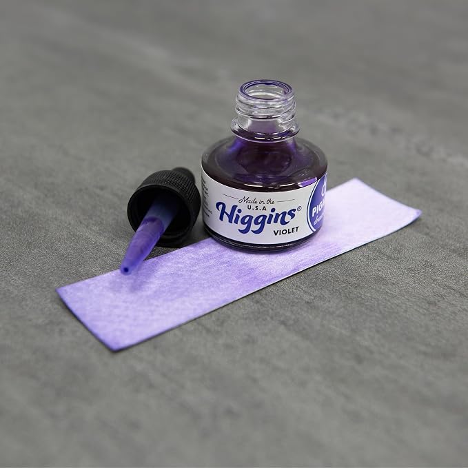 Higgins Violet Pigmented Drawing Ink - Image 2