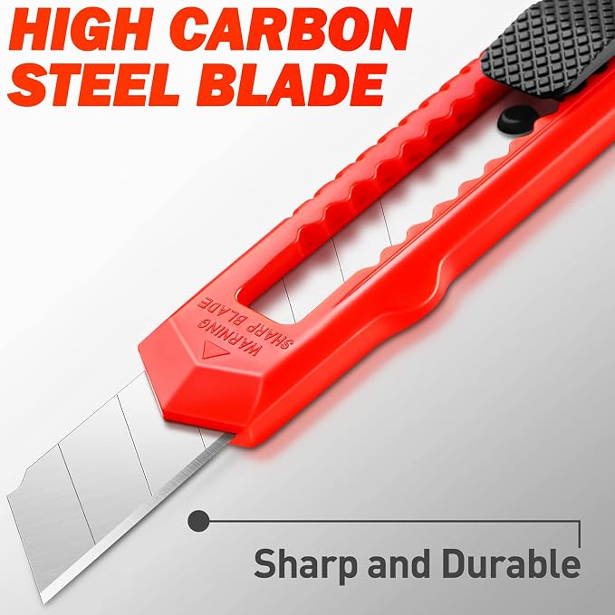 DIYSELF 30 Pack Box Cutter Retractable, 18mm Box Knife, Utility Knife - Image 6